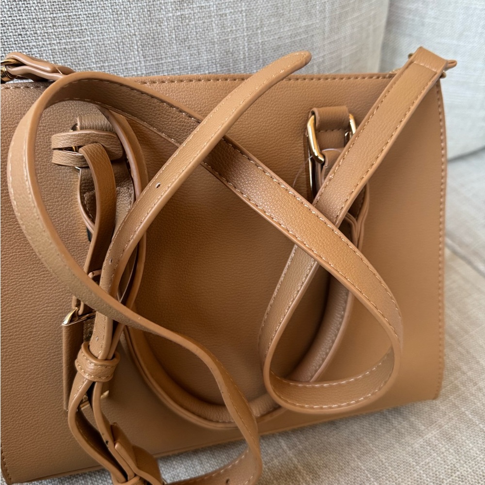 Miztique tan satchel crossbody bag new - Picture 8 of 14